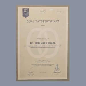 Mooci Qualitätszertifikat für Dr. Jörg Knabl